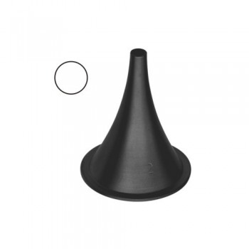 Farrior Ear Speculum Fig. 6 - Black Stainless Steel, 3.6 cm / 1 1/2" Diameter 10.5 mm